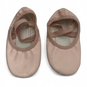 Soft Pink Toddler Girl 8C Ballet Slippers Faux Leather Leather Blend Dance Shoes